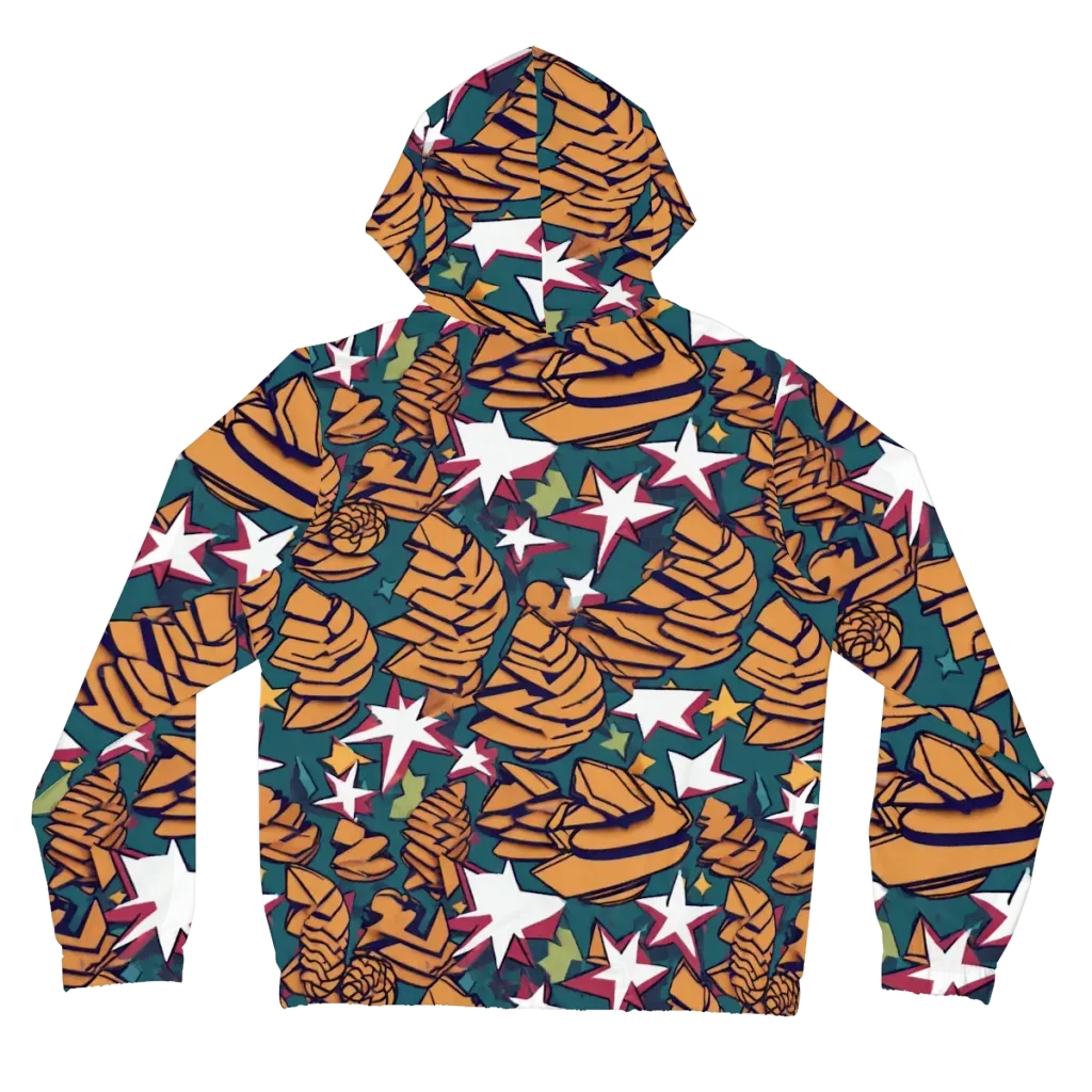 Starlit Shells on Women's Full-Zip Hoodie — Back