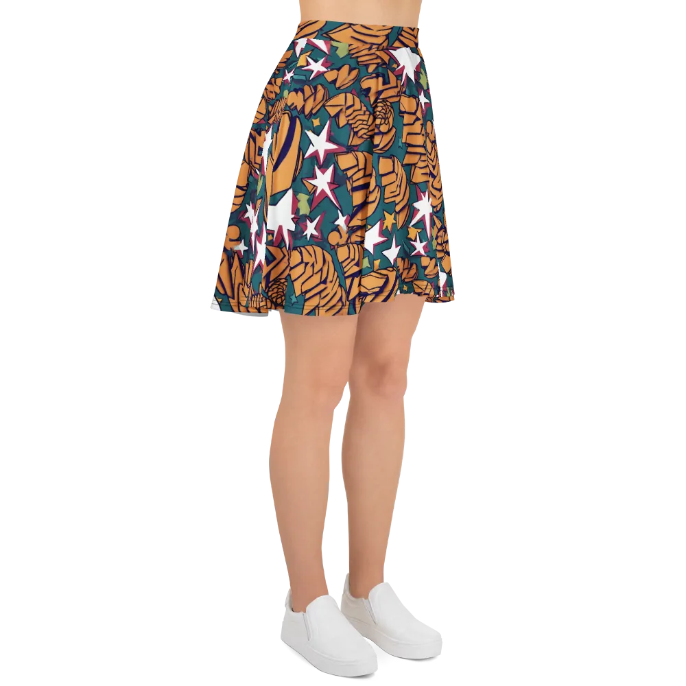 Starlit Shells on Skater Skirt — Right