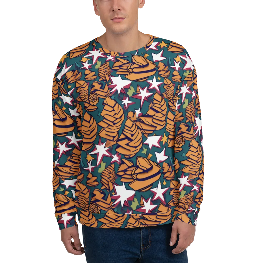 Starlit Shells on Sweatshirt — Front