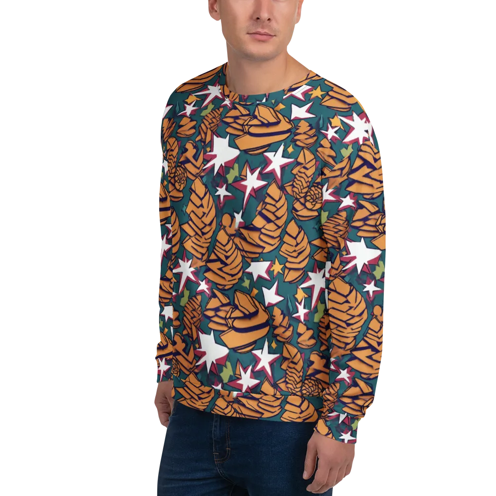 Starlit Shells on Sweatshirt — Left Front
