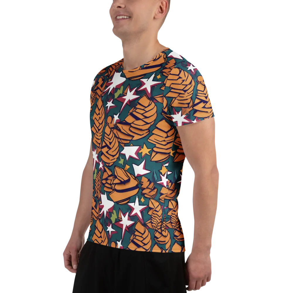Starlit Shells on Men's Athletic T-Shirt — Left