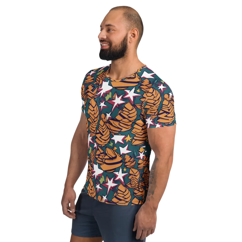 Starlit Shells on Men's Athletic T-Shirt — Left