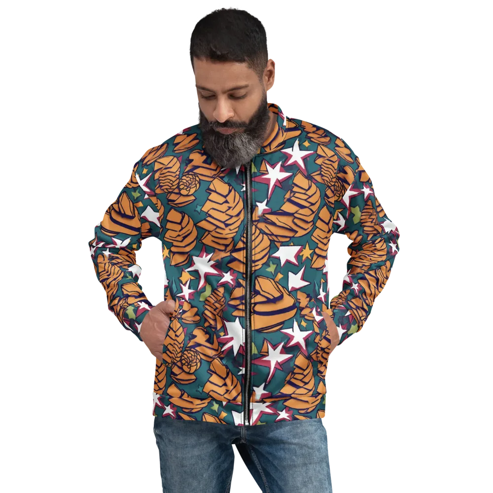 Starlit Shells on Bomber Jacket — Front