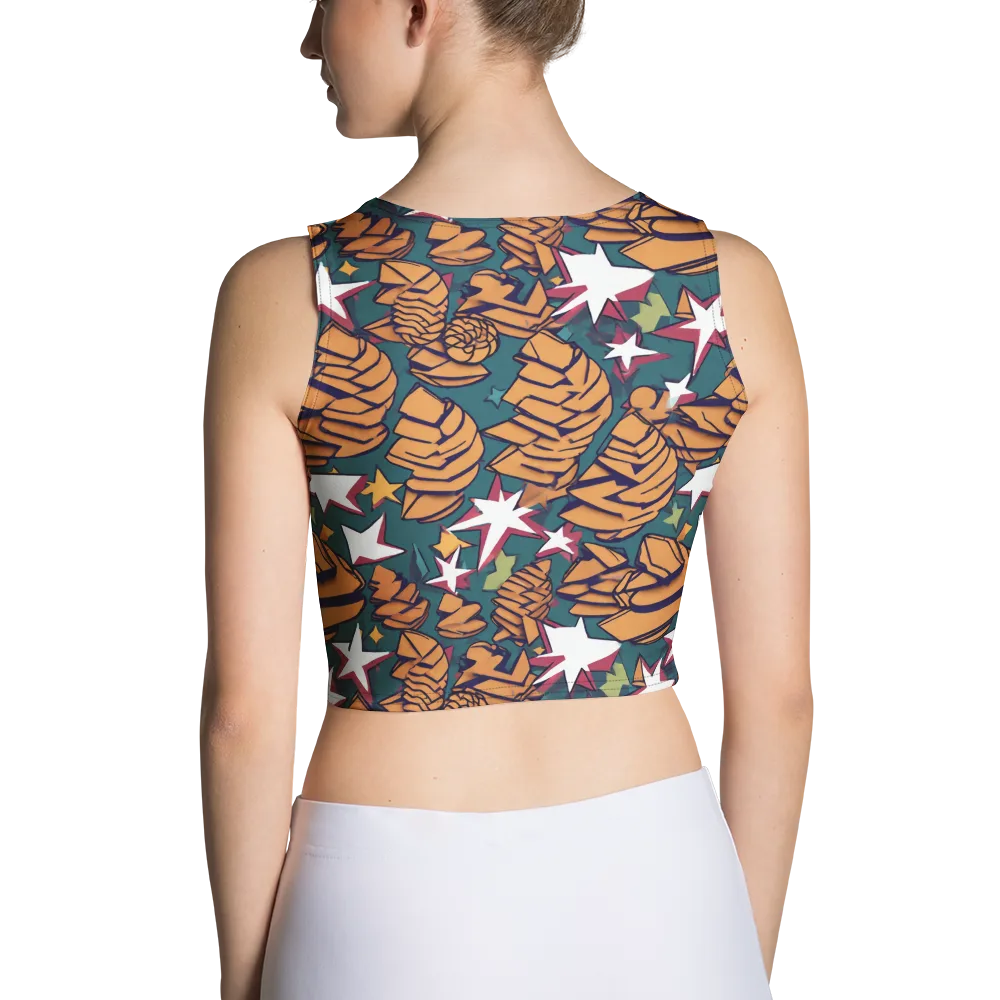 Starlit Shells on Crop Top — Back