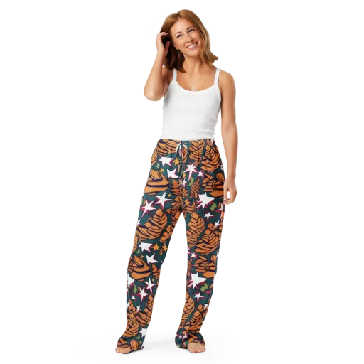 Starlit Shells on a Women's Pajama Pants