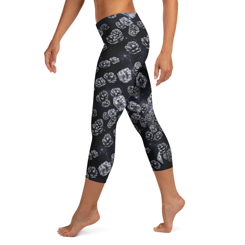 Cosmic Cone Constellation on Capri Leggings — Left