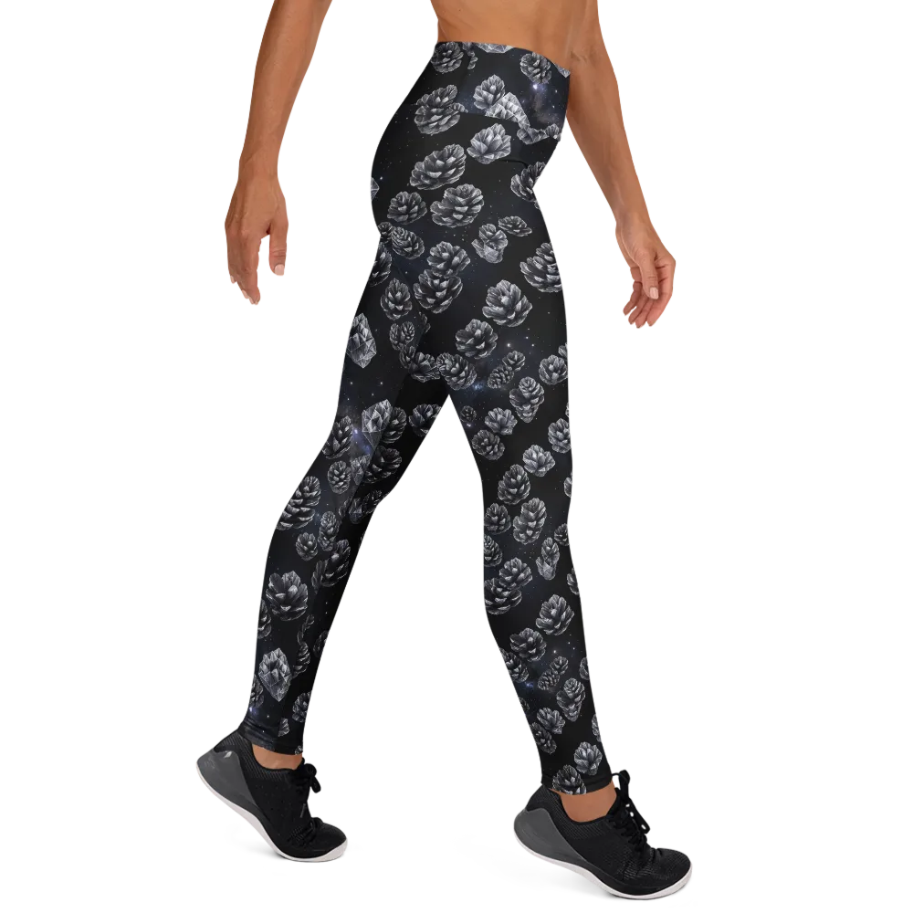 Cosmic Cone Constellation on Yoga Leggings — Right