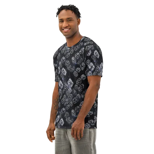 Cosmic Cone Constellation on a Men's Cotton Crew Neck T-Shirt