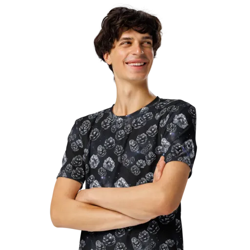 Cosmic Cone Constellation on a Men's Crew Neck T-Shirt