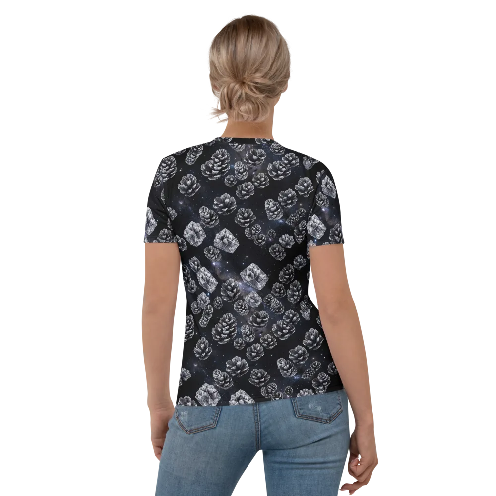 Cosmic Cone Constellation on Women's Crew Neck T-Shirt — Back