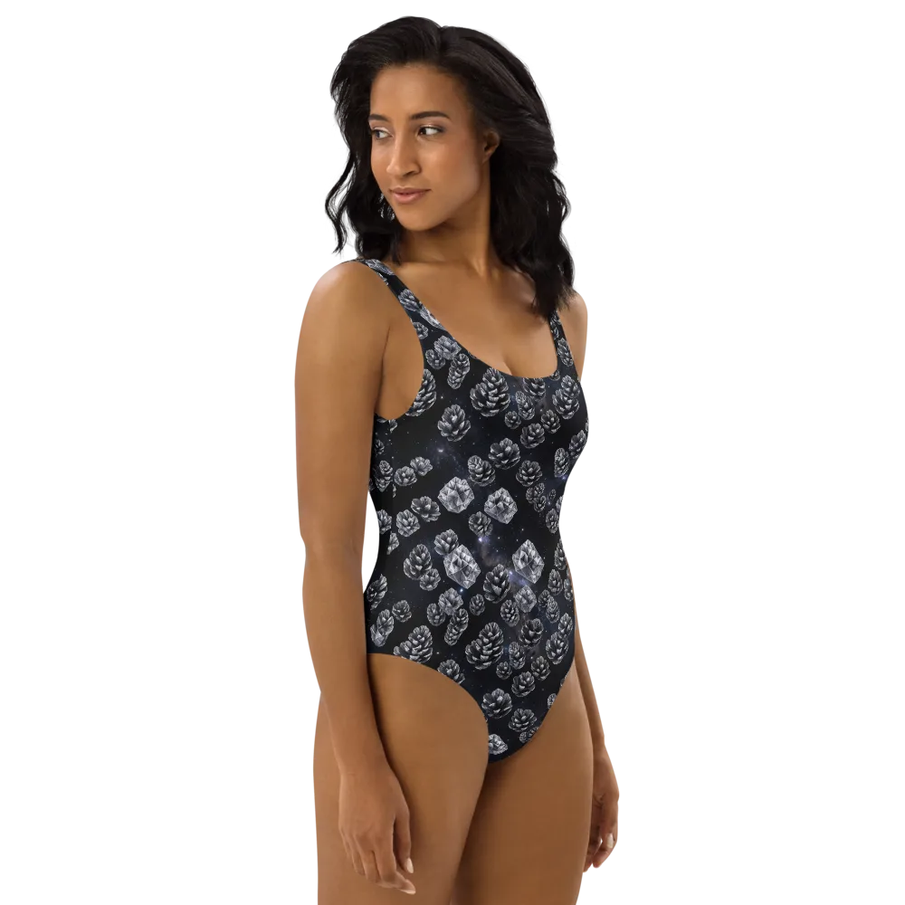 Cosmic Cone Constellation on One-Piece Swimsuit — Right
