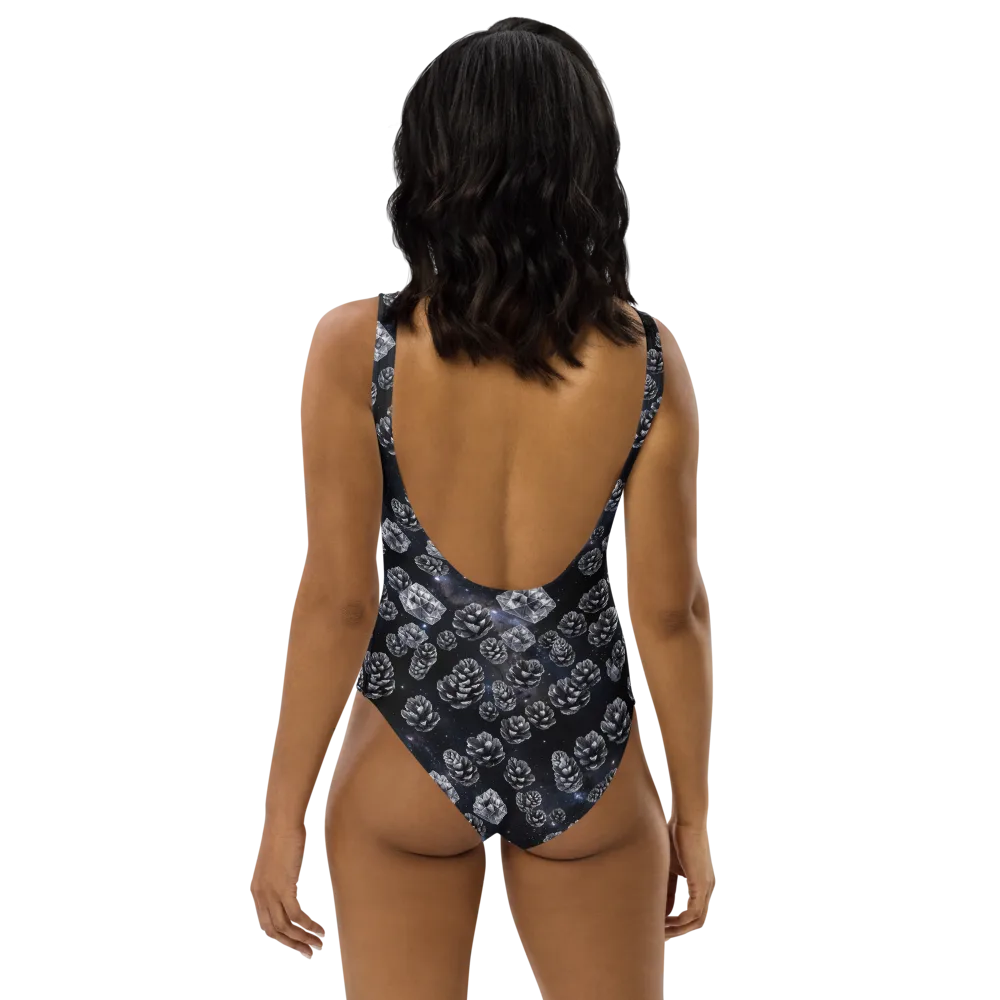 Cosmic Cone Constellation on One-Piece Swimsuit — Back