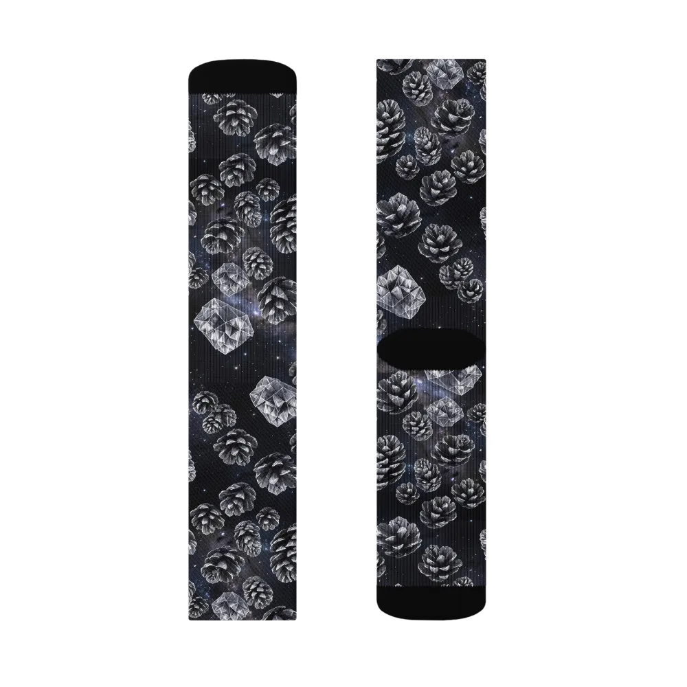Cosmic Cone Constellation on Socks — Right Sock