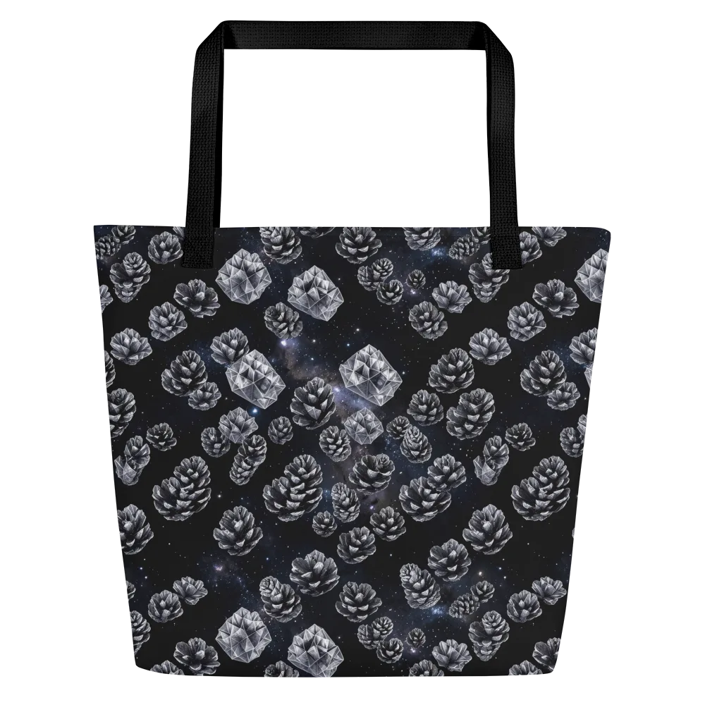 Cosmic Cone Constellation on Large Tote Bag W/ Pocket — Front