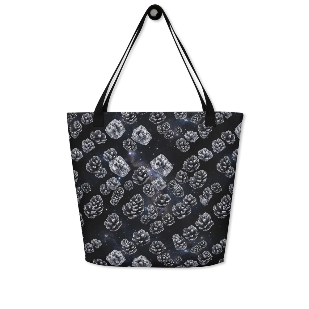Cosmic Cone Constellation on Large Tote Bag W/ Pocket — Front