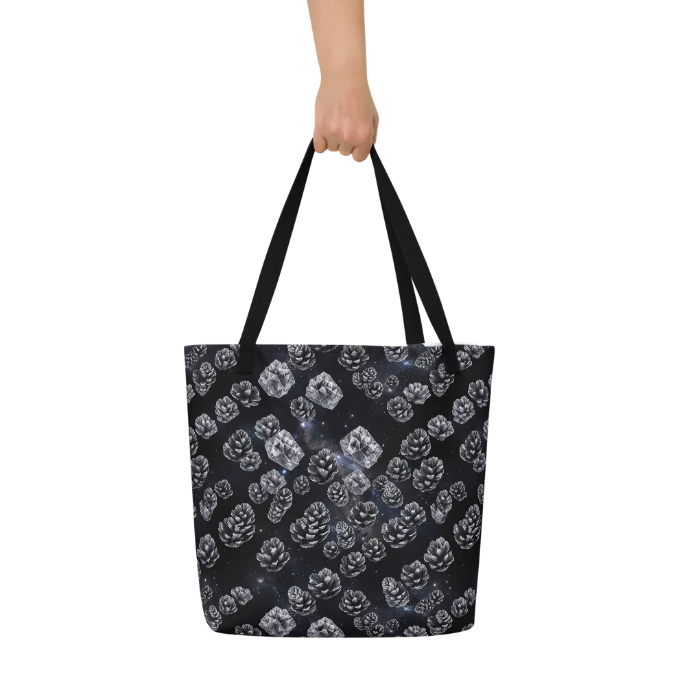 Cosmic Cone Constellation on Large Tote Bag W/ Pocket — Front