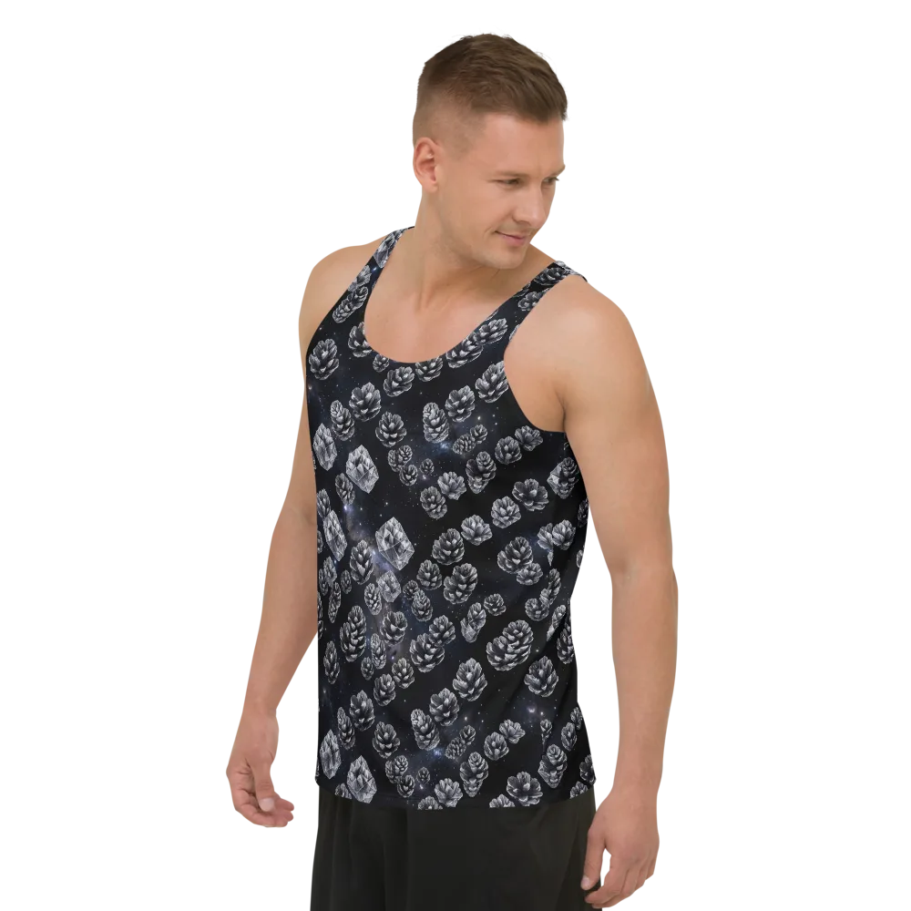 Cosmic Cone Constellation on Men's Tank Top — Left Front