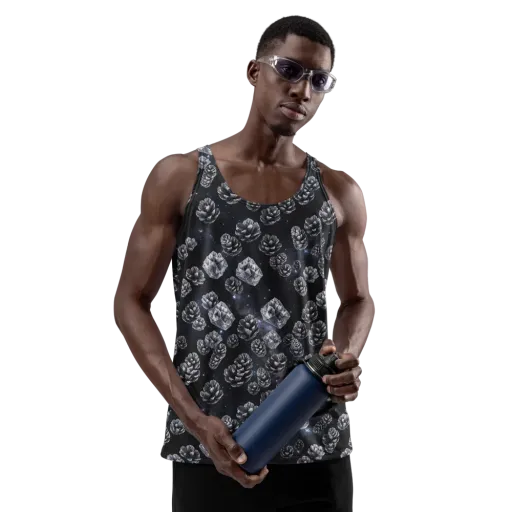 Cosmic Cone Constellation on a Men's Tank Top