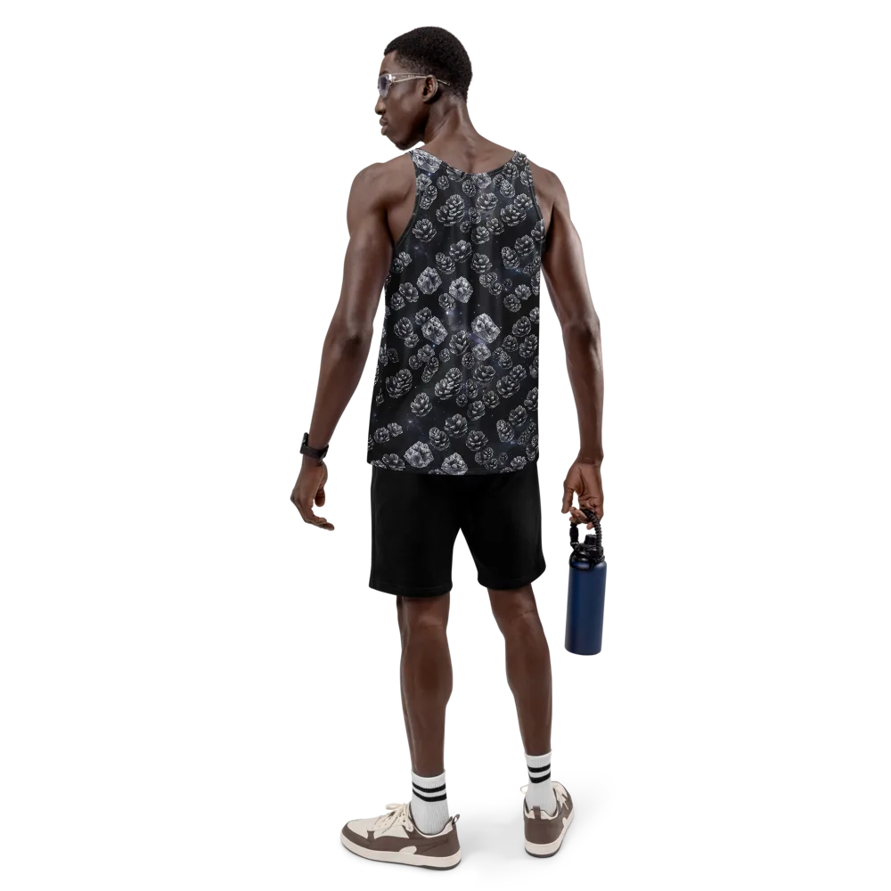 Cosmic Cone Constellation on Men's Tank Top — Back