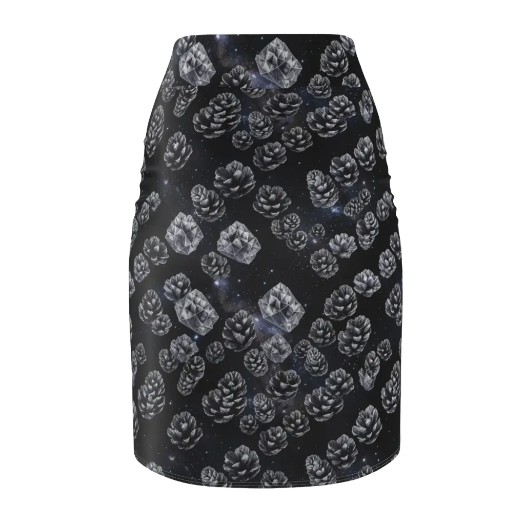 Cosmic Cone Constellation on Pencil Skirt — Back