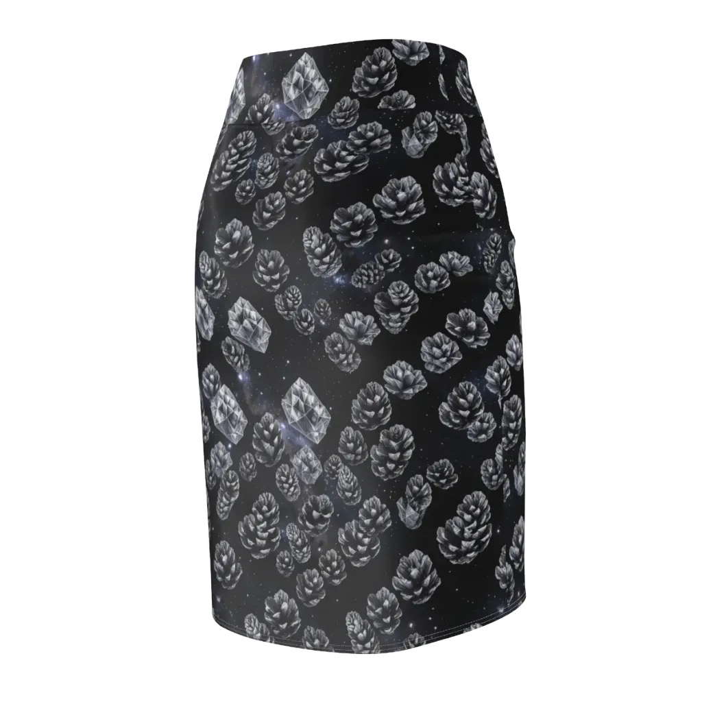 Cosmic Cone Constellation on Pencil Skirt — Back Side