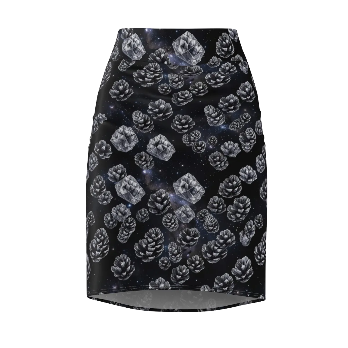 Cosmic Cone Constellation on Pencil Skirt — Front