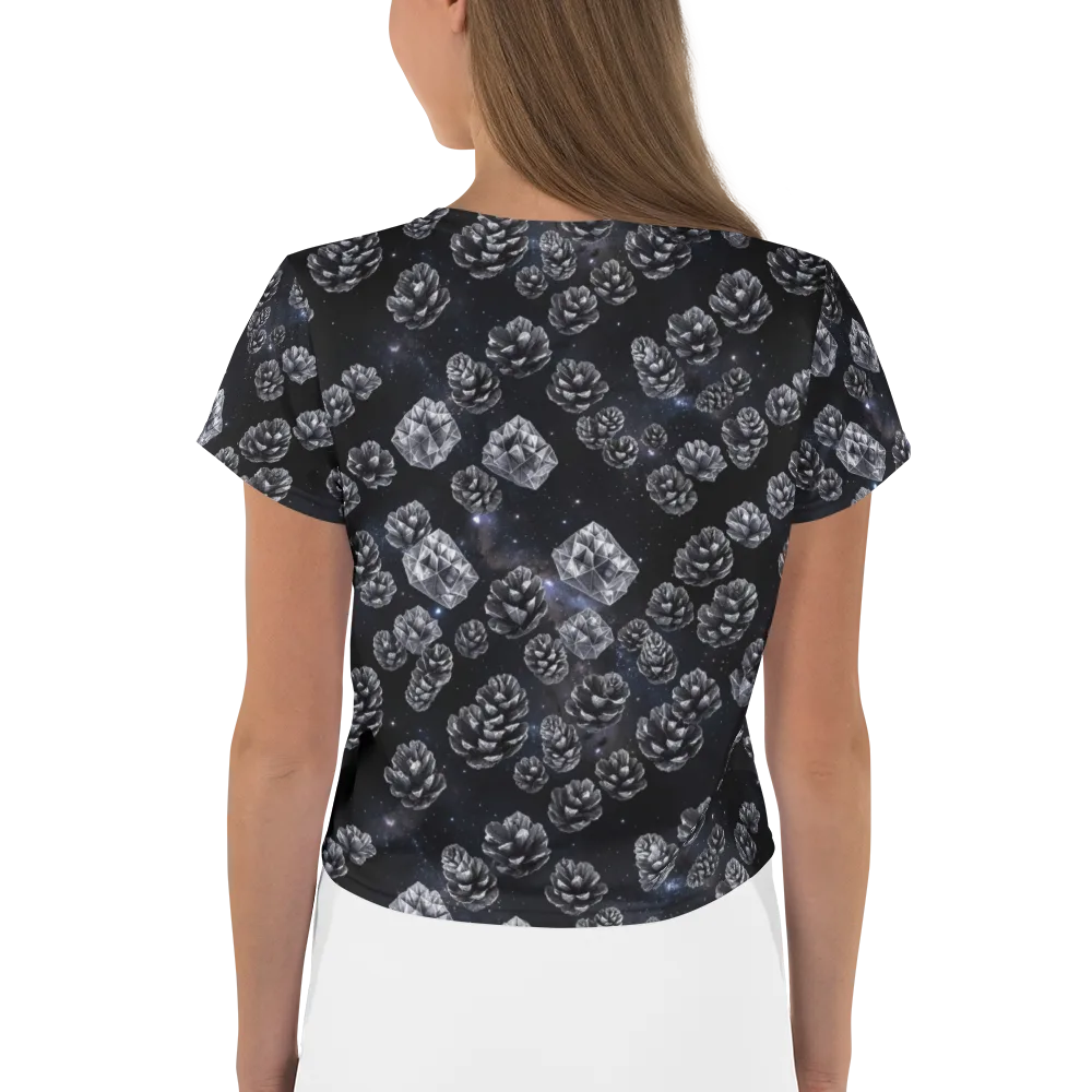Cosmic Cone Constellation on Crop Tee — Back