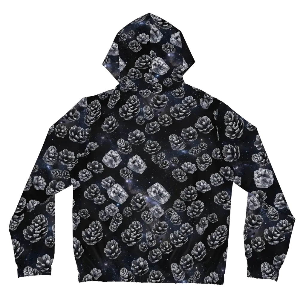 Cosmic Cone Constellation on Women's Full-Zip Hoodie — Back