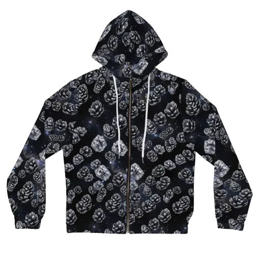 Cosmic Cone Constellation on a Women's Full-Zip Hoodie