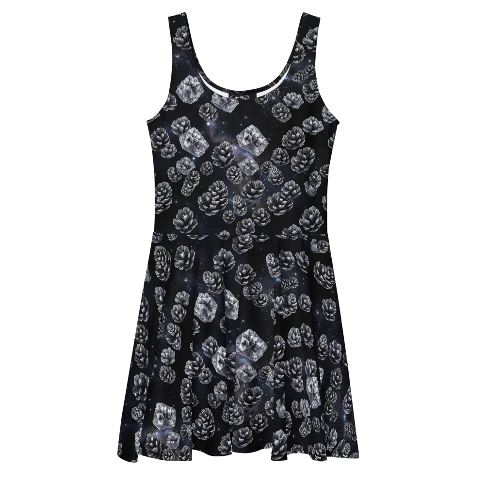 Cosmic Cone Constellation on Skater Dress — Front