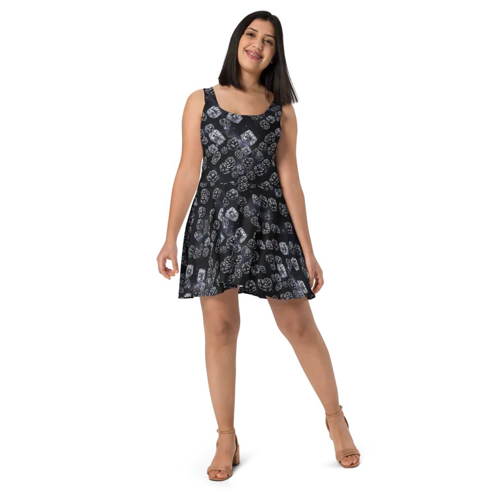 Cosmic Cone Constellation on Skater Dress — Front