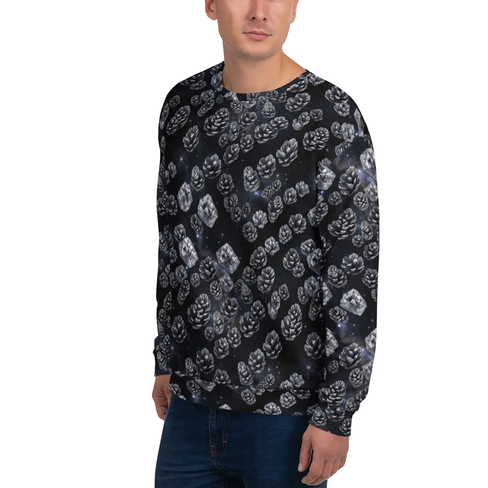 Cosmic Cone Constellation on Sweatshirt — Left Front