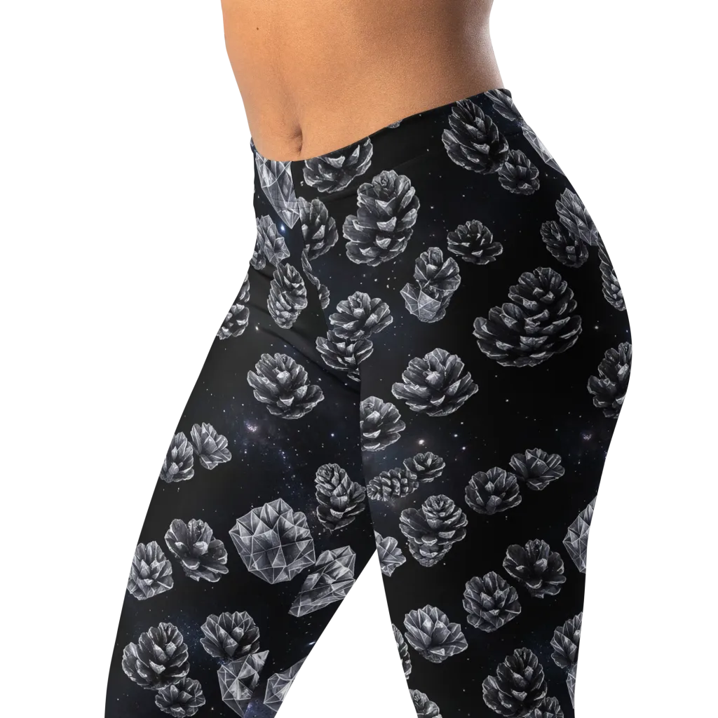 Cosmic Cone Constellation on Leggings — Left Front