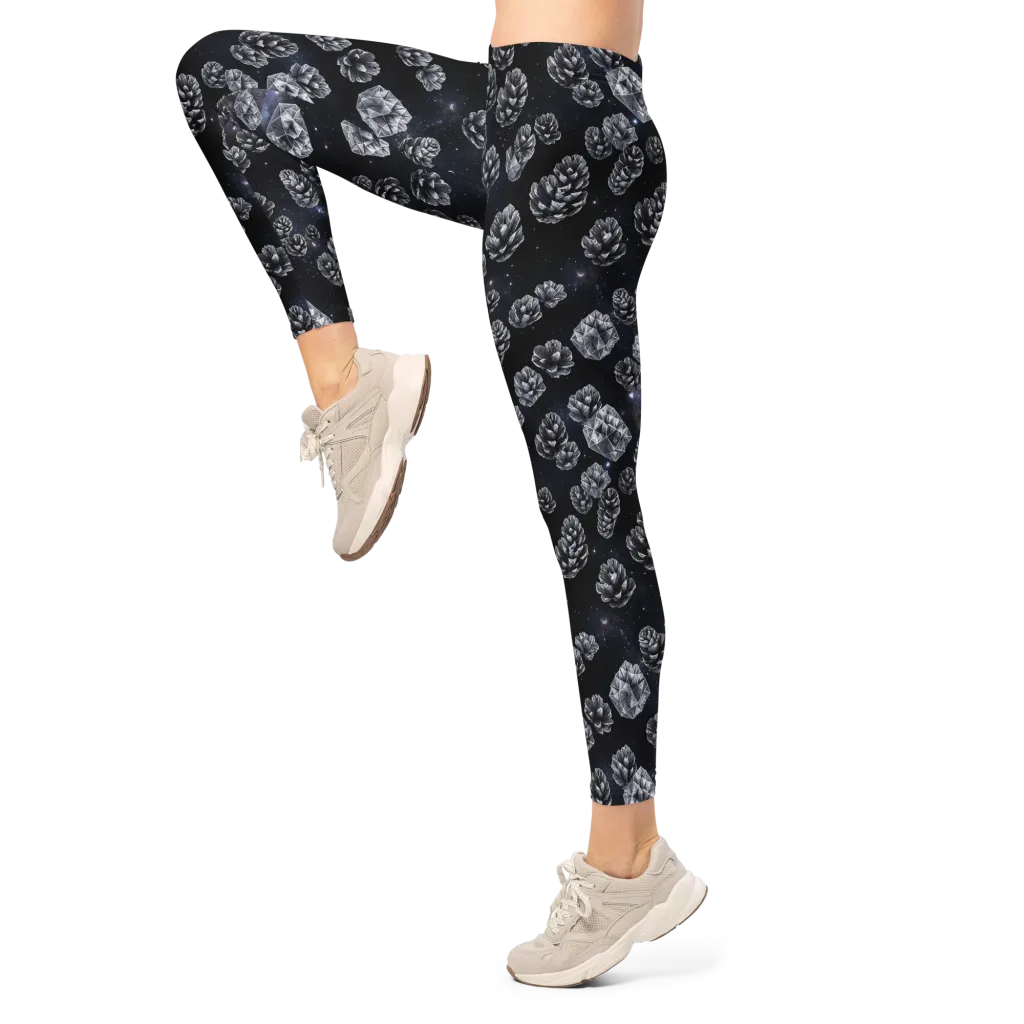 Cosmic Cone Constellation on Leggings — Left