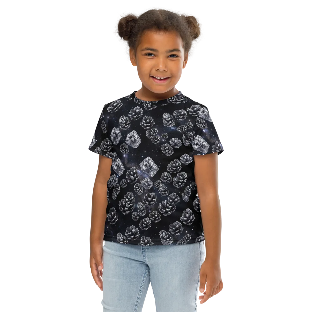 Cosmic Cone Constellation on Kids Crew Neck T-Shirt — Front