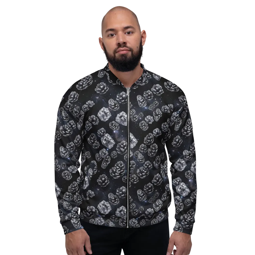 Cosmic Cone Constellation on Bomber Jacket — Front
