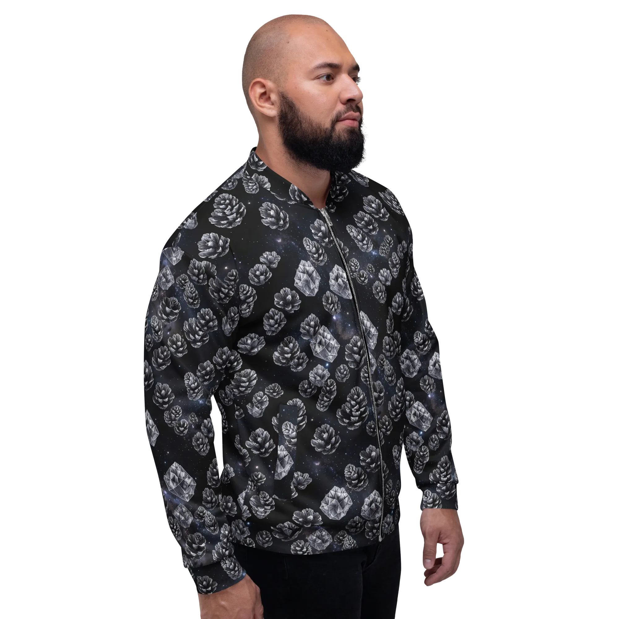 Cosmic Cone Constellation on Bomber Jacket — Right