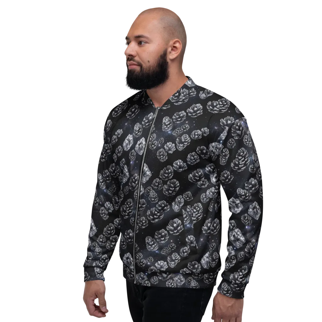 Cosmic Cone Constellation on Bomber Jacket — Left