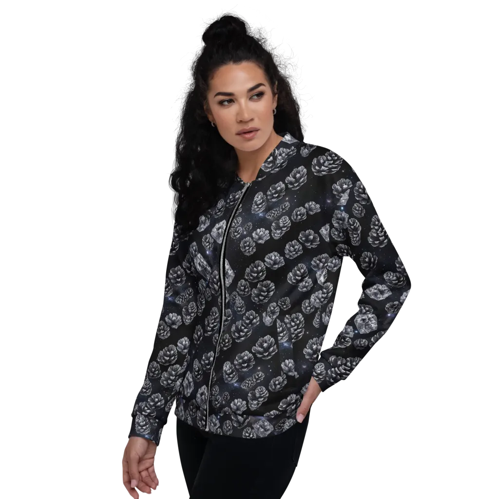 Cosmic Cone Constellation on Bomber Jacket — Left