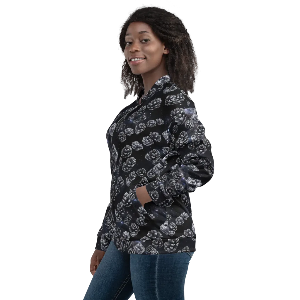 Cosmic Cone Constellation on Bomber Jacket — Left