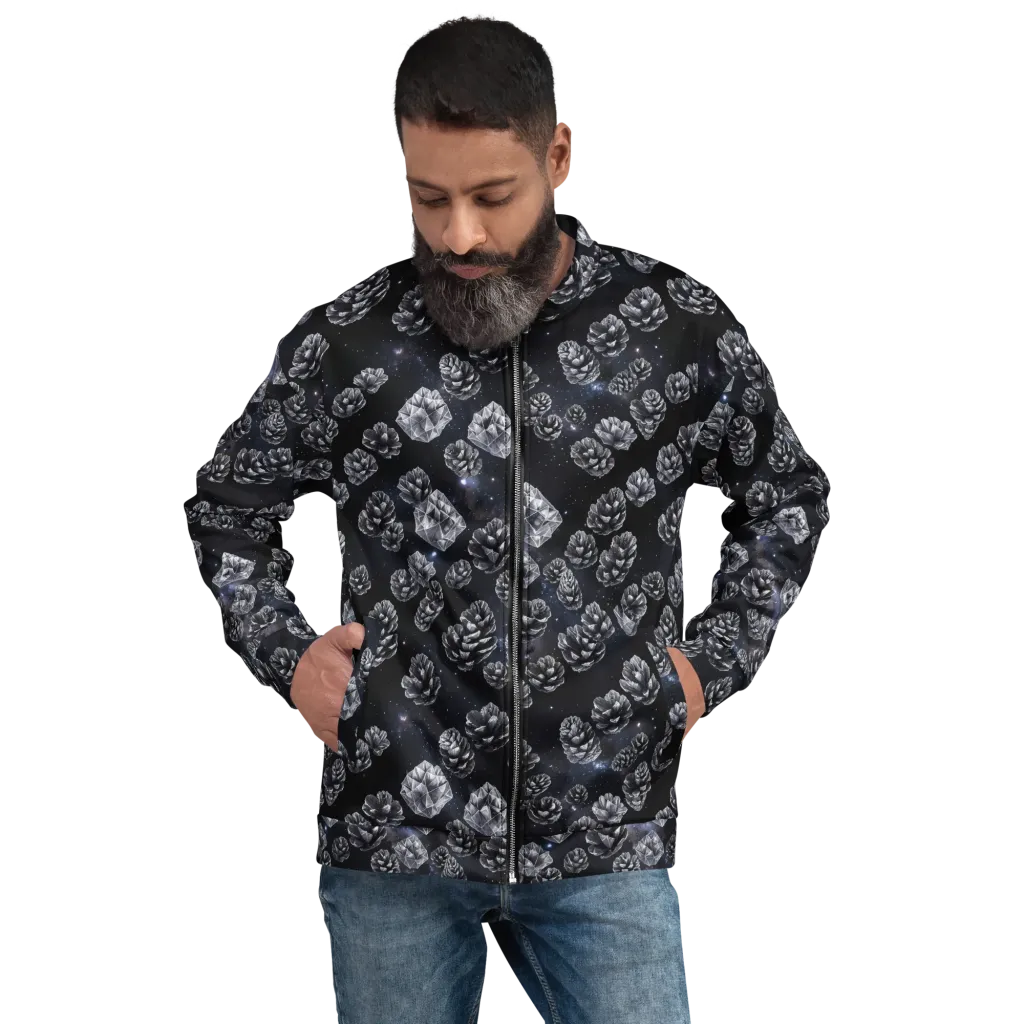 Cosmic Cone Constellation on Bomber Jacket — Front