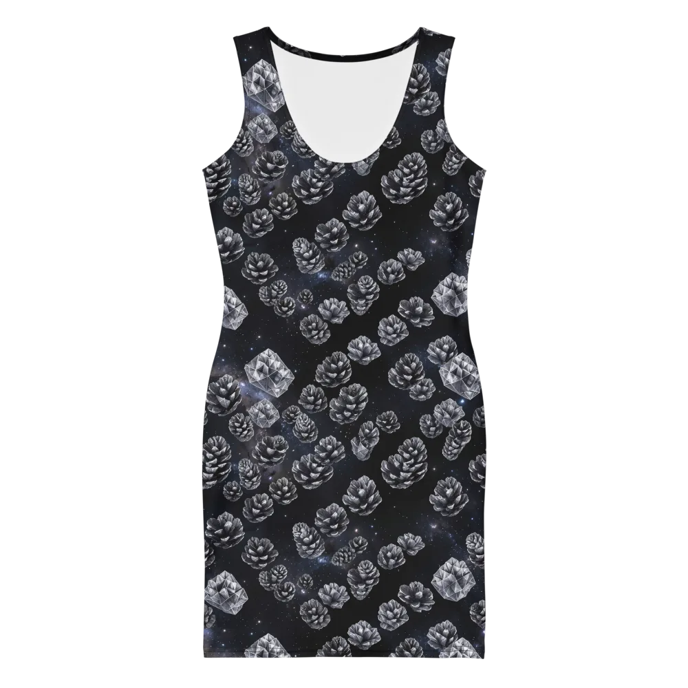 Cosmic Cone Constellation on Bodycon Dress — Front