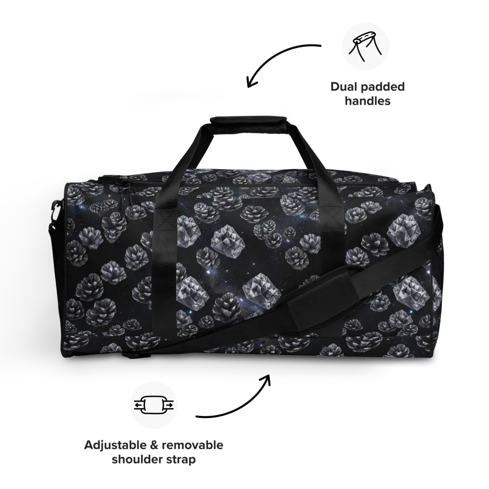 Cosmic Cone Constellation on Duffle Bag — Front