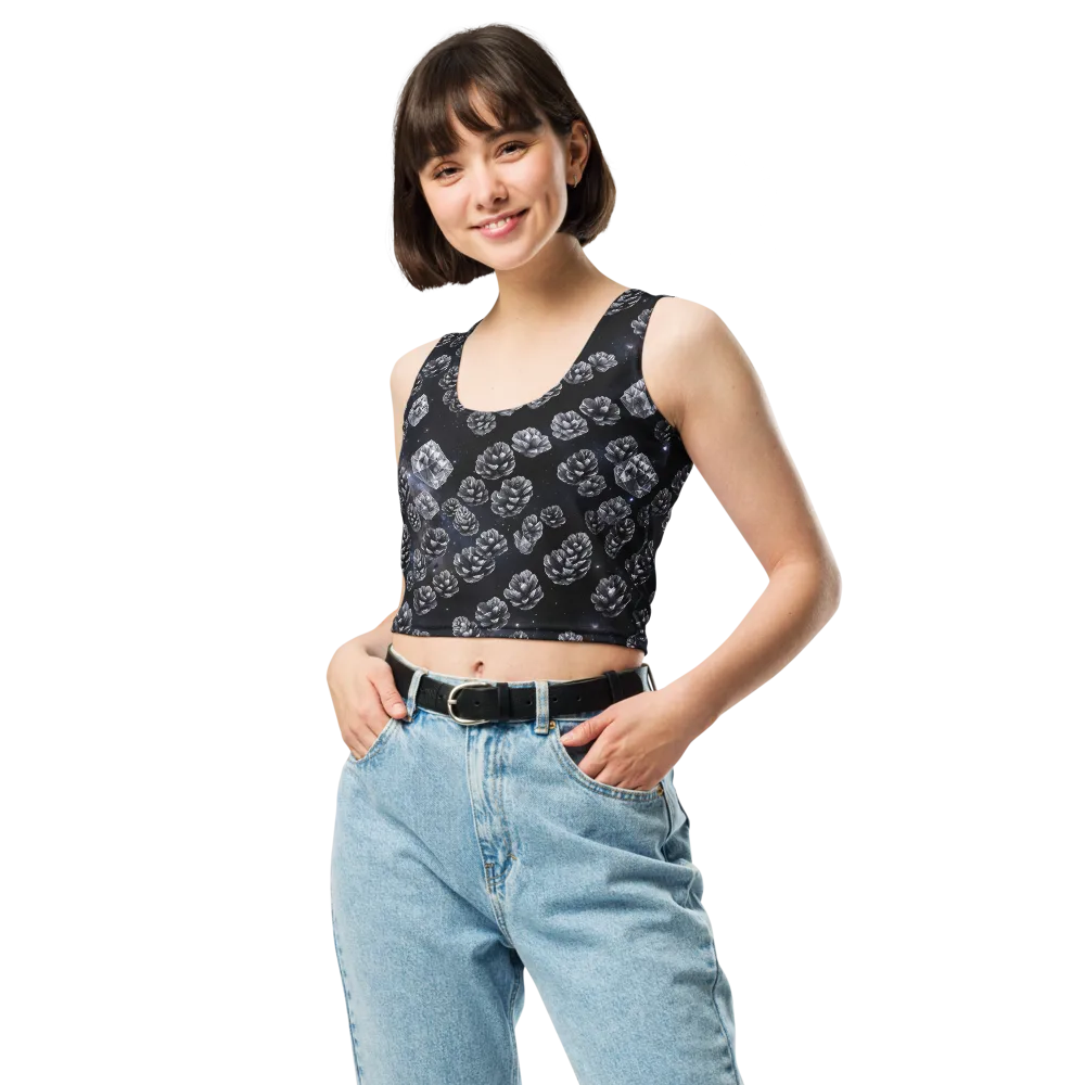 Cosmic Cone Constellation on Crop Top — Front
