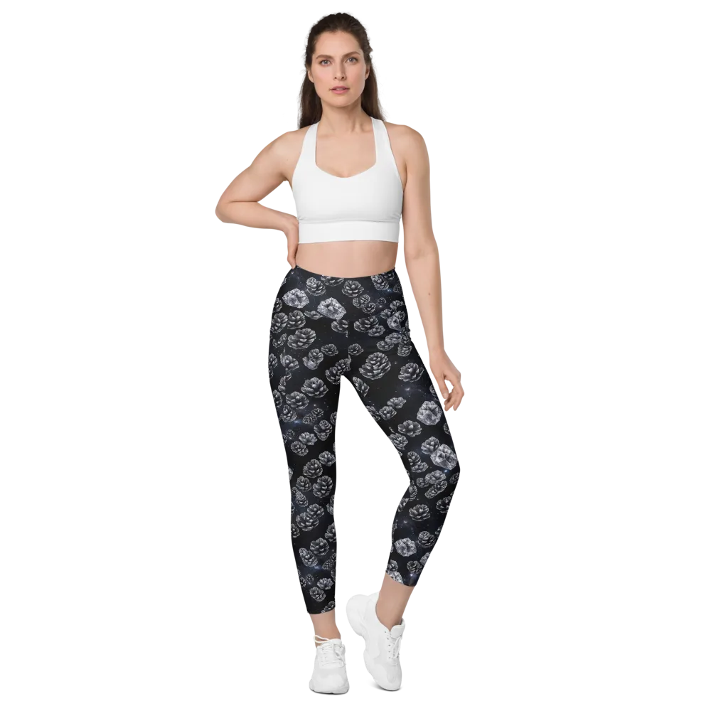 Cosmic Cone Constellation on Leggings with Pockets — Front