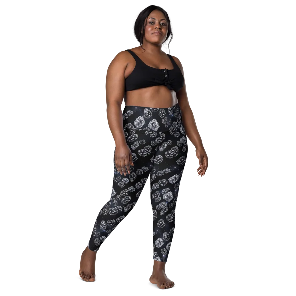 Cosmic Cone Constellation on Leggings with Pockets — Front