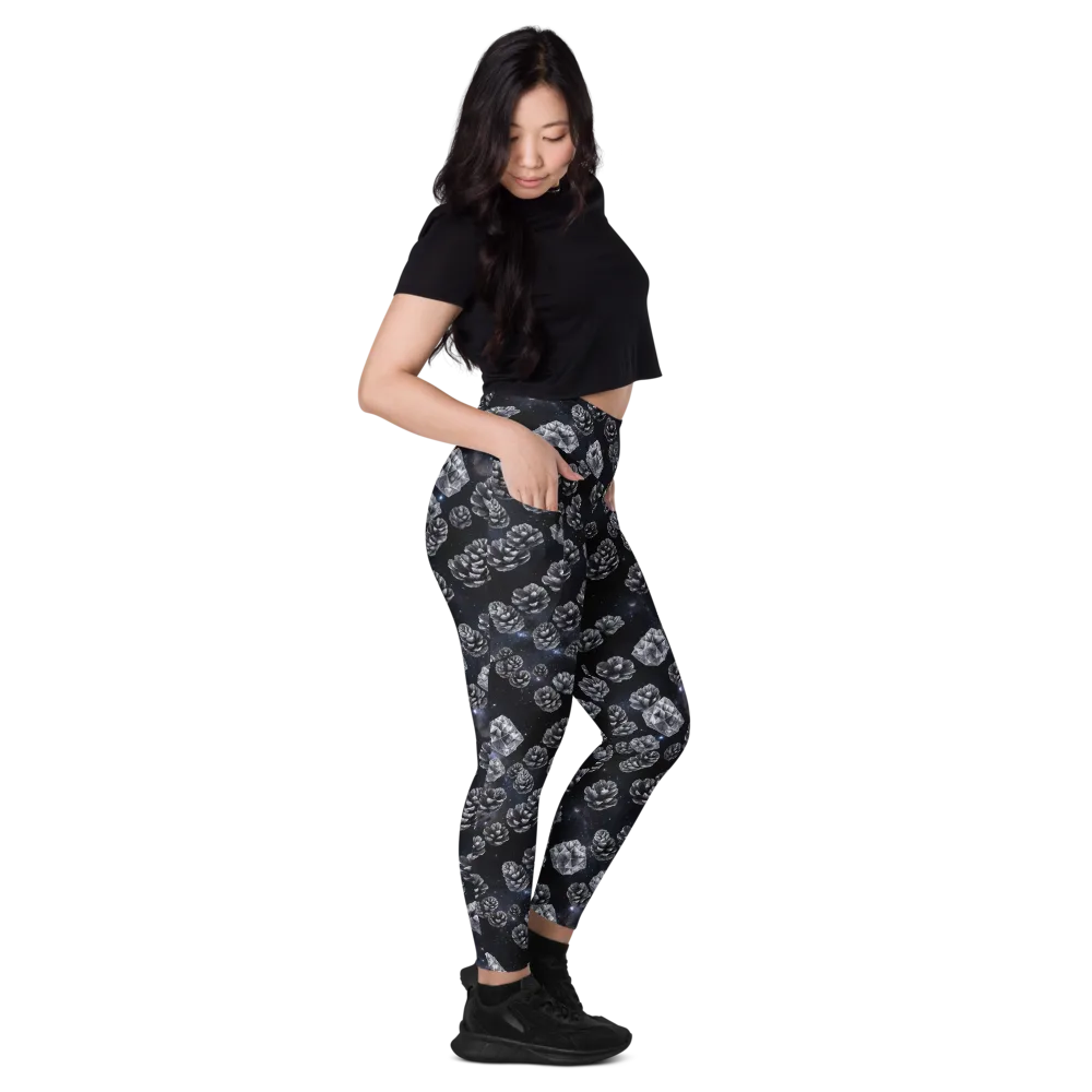 Cosmic Cone Constellation on Leggings with Pockets — Right