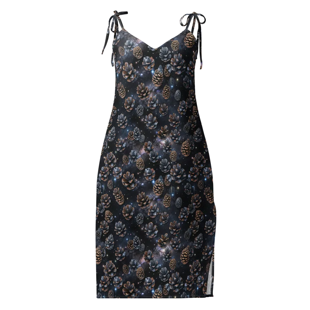 Cosmic Conifer on Slip Dress — Front