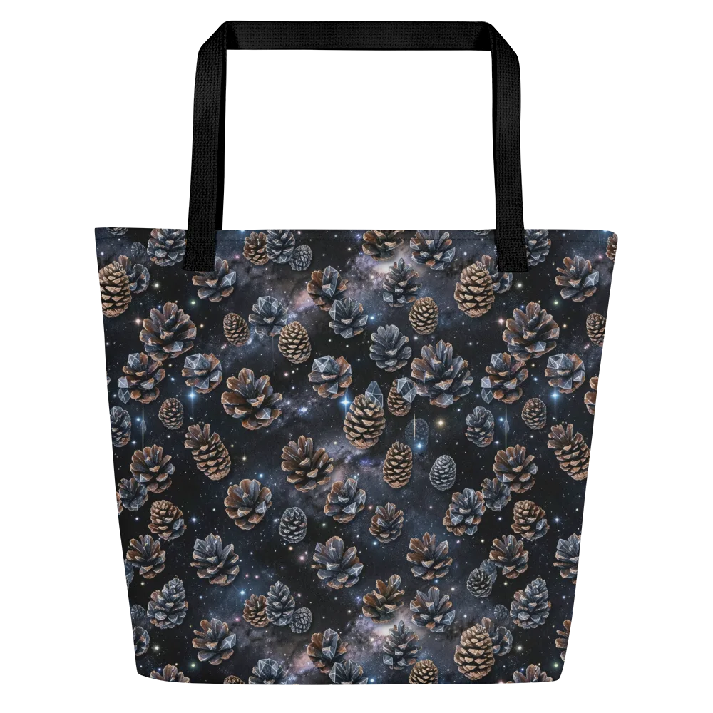 Cosmic Conifer on Large Tote Bag W/ Pocket — Front