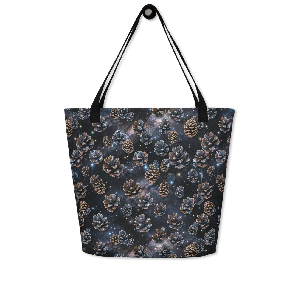 Cosmic Conifer on Large Tote Bag W/ Pocket — Front